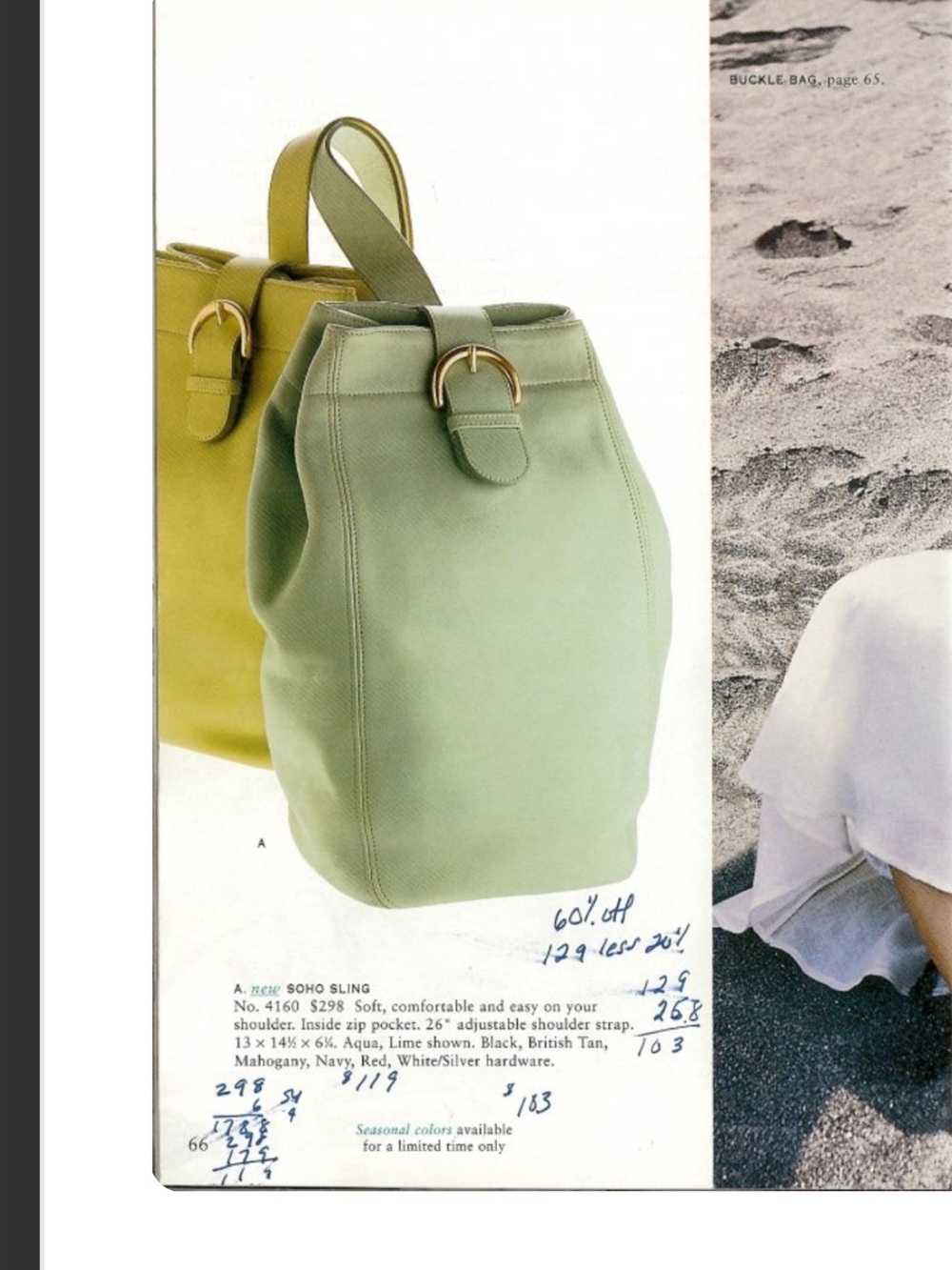 VTG Coach SOHO Sling | No. 4160 | Buttery Chamois | 1997 | Gently Loved - Picture 14 of 15